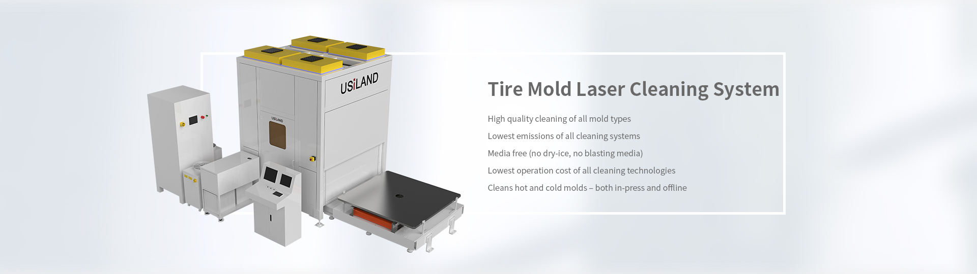 Tire mold laser cleaning system